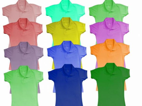 Camisa polo feminina